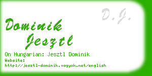 dominik jesztl business card